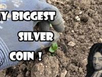 Piękna srebrna moneta - wykopki UK