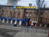 Nagranie z ulicy Mariupola w czasie bombardowania