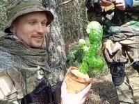 Rapujący kaktus bawi Ukraińskich żołnierzy