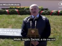 Łukaszenka znowu wmawia Białorusinom, że na Zachodzie nie ma soli