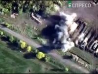 Ukraińska artyleria ostrzeliwuje miejsce postoju sporej jednostki