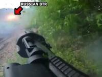 Ukraiński Legion Międzynarodowy kontra Ruski BTR