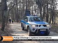 W Łódzkim Arturówku policja ostrzega przed koronawirusem