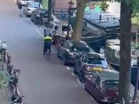 Policyjny pościg w Holandii na rowerze