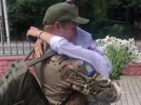 Wzruszająca chwila z powrotu Ukraińskiego żołnierza z frontu