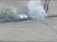 Moment zniszczenia rosyjskiego czołgu