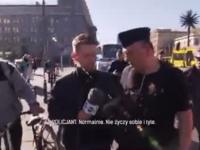 Bąkiewicz wydaje polecenia policjantom. „Proszę o zabranie dziennikarza”