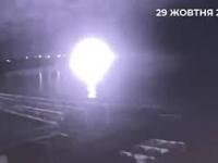 Ujęcia z dzisiejszego ataku dronów na port w Sewastopolu na Krymie