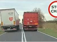 Na czołówkę z osobówką - niebezpieczne wyprzedzanie ciężarówek