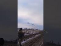 Niemiecki Gepard zestrzeliwujący rosyjski pocisk manewrujący