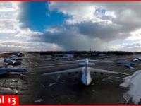 Ukraiński dron szpiegowski przelatuje nad lotniskiem na Białorusi