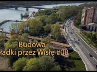 Budowa kładki pieszo-rowerowej w Warszawie 08