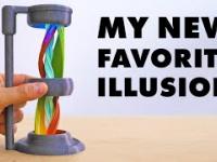 Iluzja optyczna przedstawiona na wydrukach z drukarki 3D