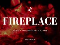 Fireplace | No music | No talking | ASMR | 8 hours