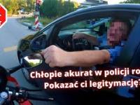 Zastępca komendanta Policji w Żywcu wymusza na światłach i jedzie 100 km na 40