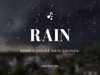 Rain sounds | No music | No talking | ASMR | 4 hours asmr rain nature sound