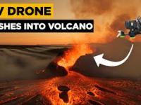 Dronem nad i do wulkanu