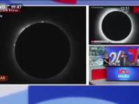 Meksykańska telewizja prezentuje nagrania zaćmienia Słońca