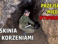 JASKINIA ZA KORZENIAMI | PRZEJŚCIE MIĘDZY OTWORAMI | CAVE | POLAND | 4K cave claustrophobia