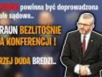 Grzegorz Braun grzmi na konferencji Konfederacji Korony Polskiej